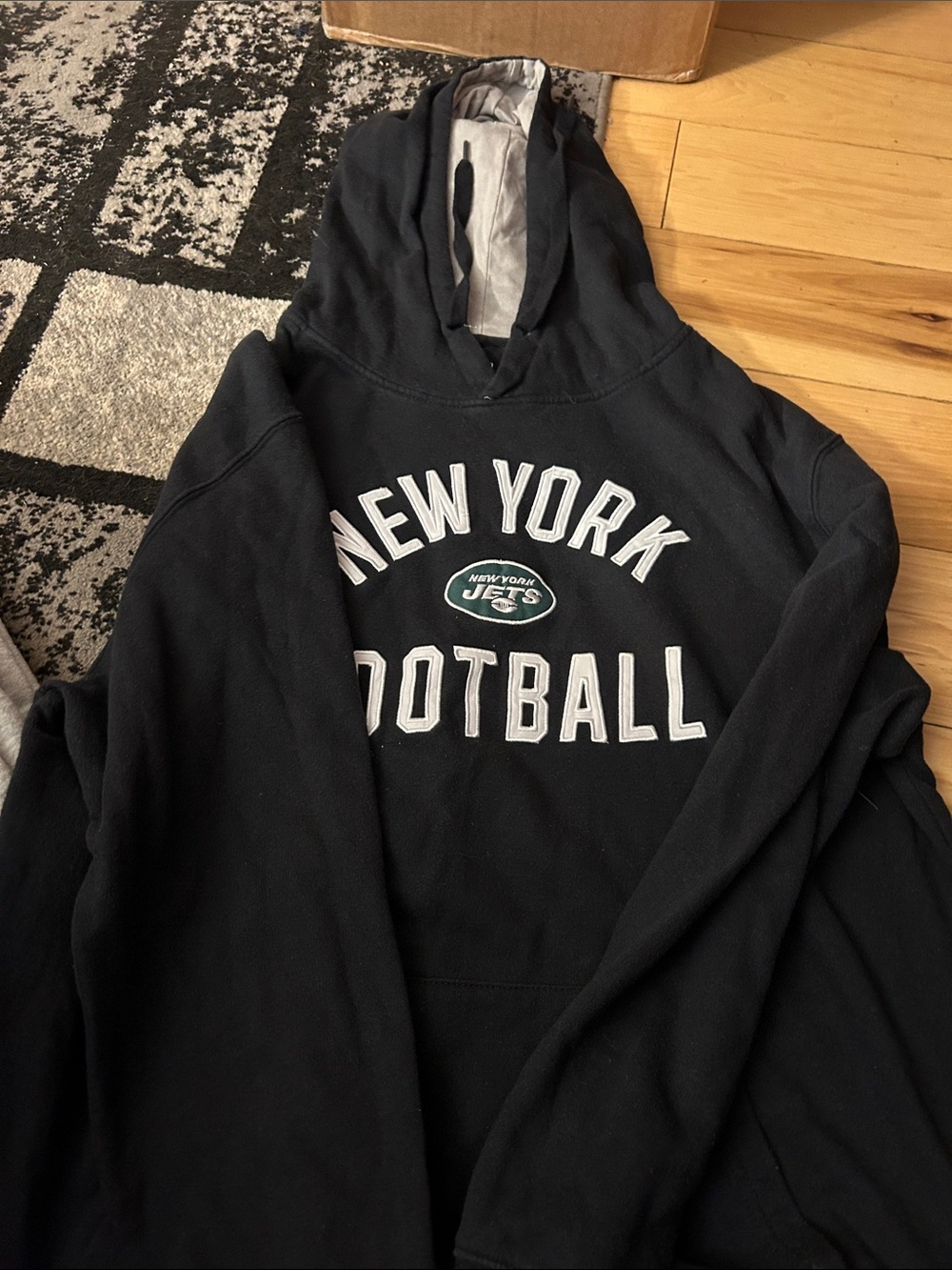 New York Jets Black Crewneck Sweatshirt - Classic Team Pullover